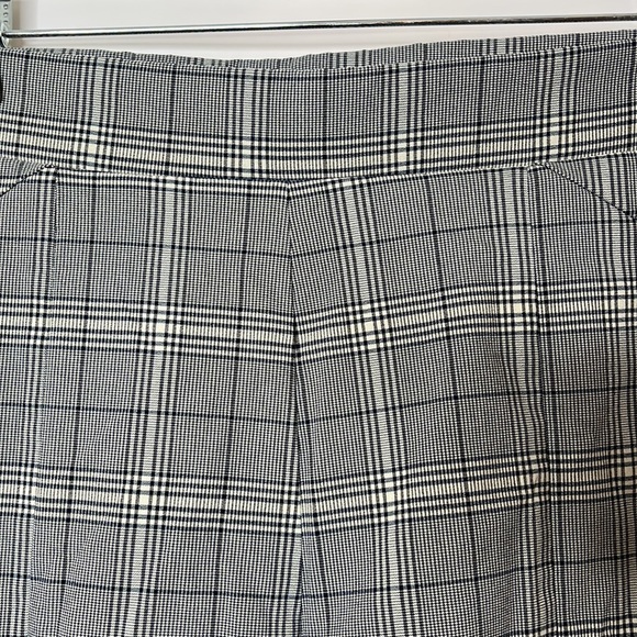 Simple Vera Wang Women Black White Checkered Stretch Pants XXL 2XLARGE PLUS SIZE - Picture 2 of 9